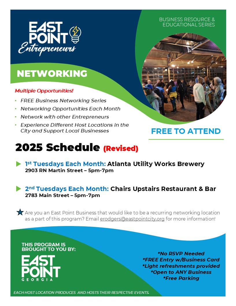East Point Entrepreneurs - Business Networking Flyer