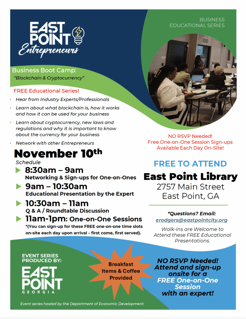 East Point Entrepreneurs: Business Bootcamp Series