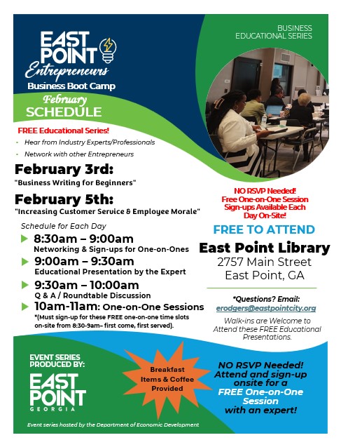 East Point Entrepreneurs: Business Networking Series - February