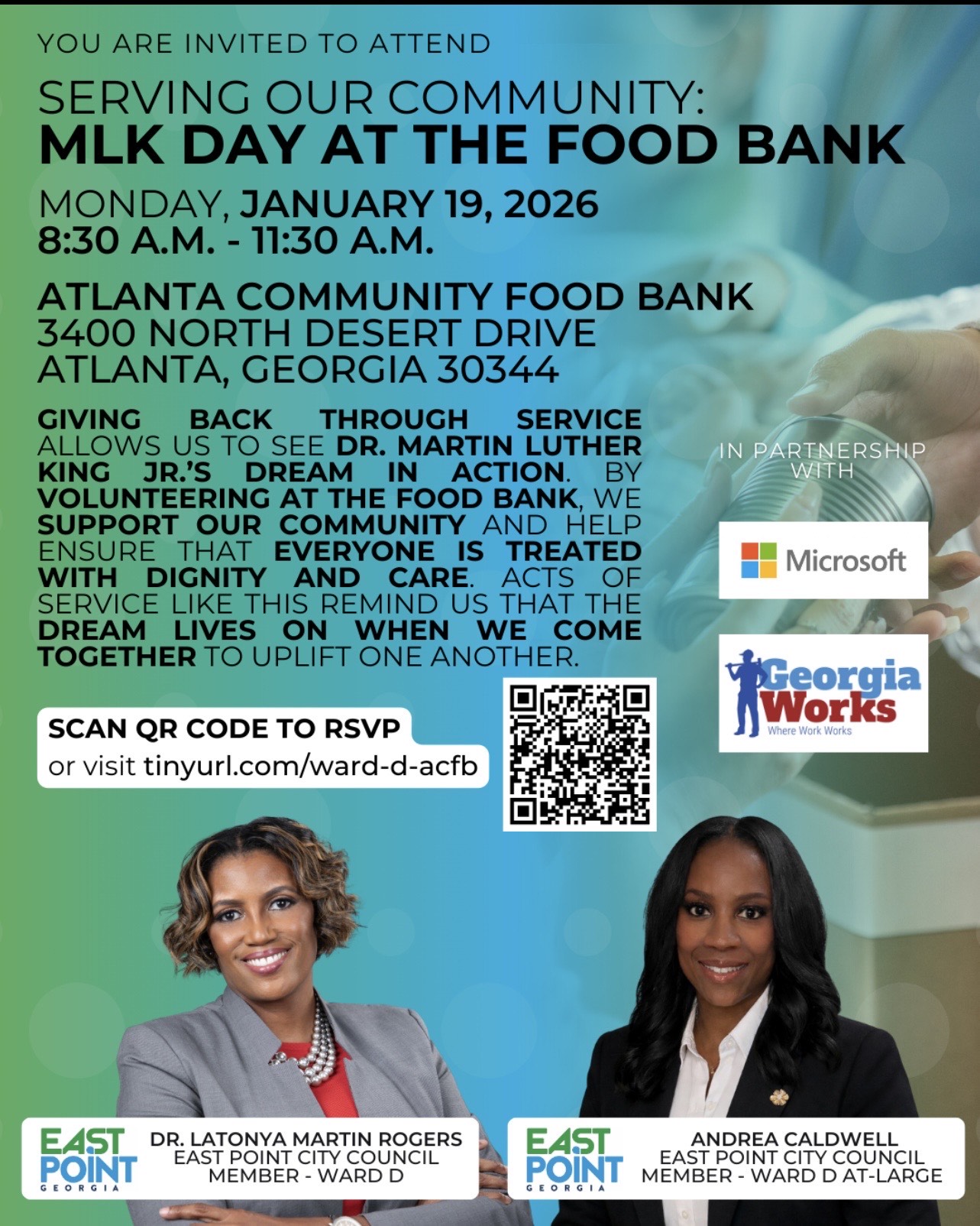 MLK Day at the Food Bank - January 19, 2026