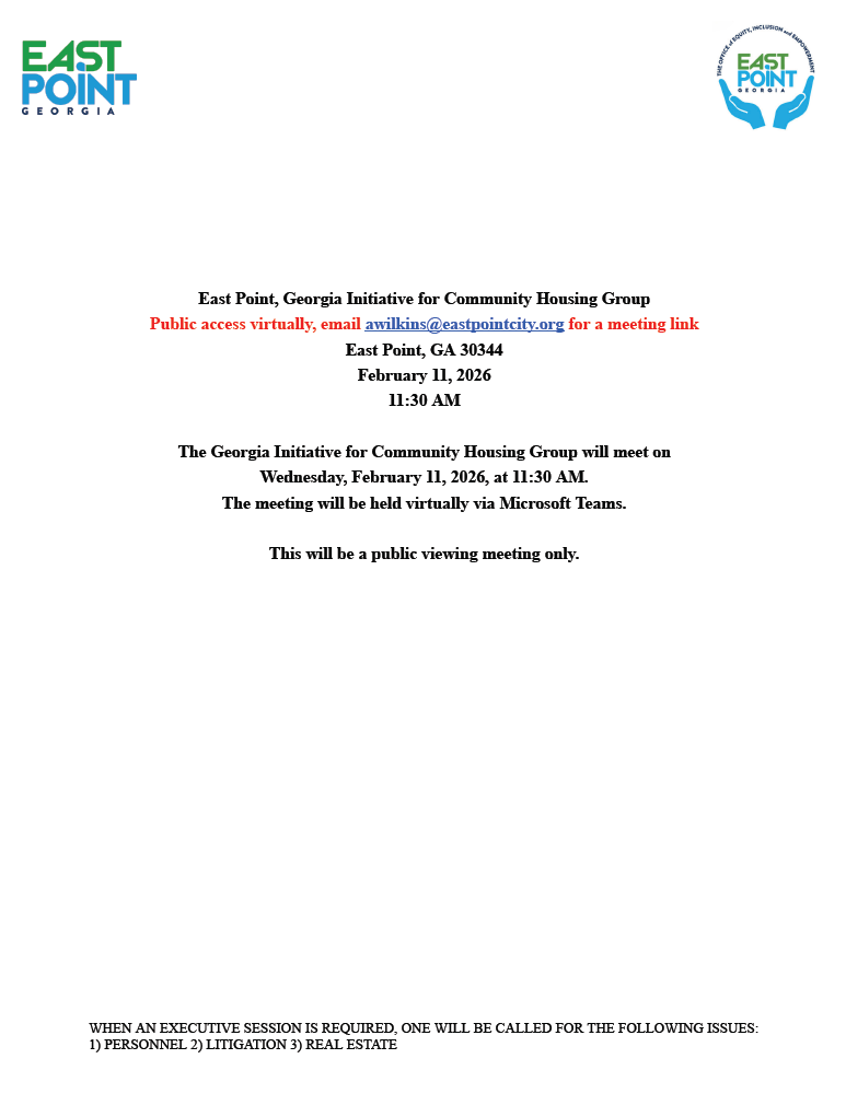 Georgia Initiative for Community Housing Group Meeting