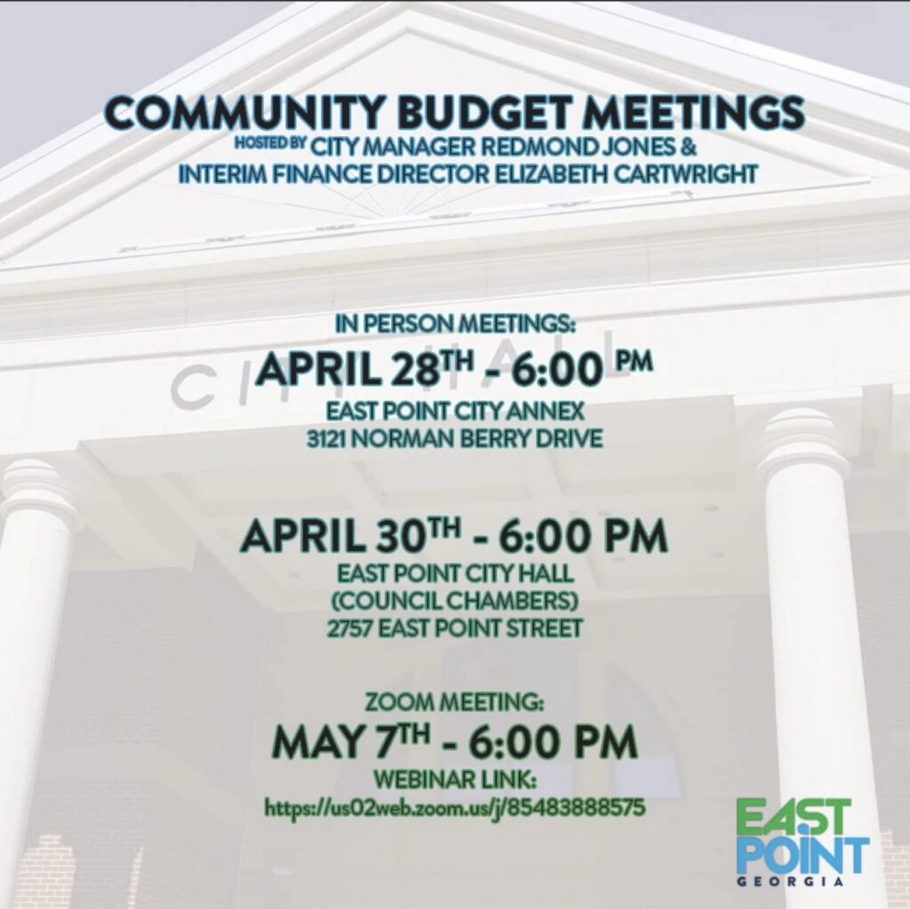 Community Budget (in Person) Meeting
