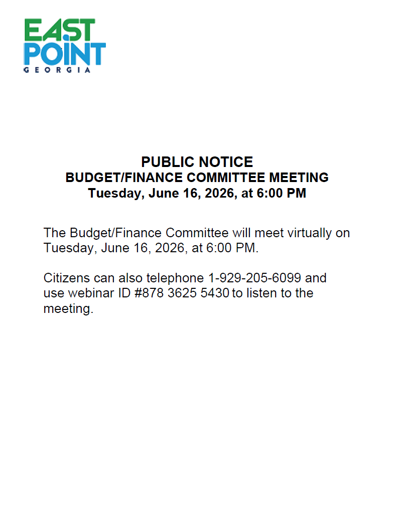 Budget/Finance Committee (via ZOOM) Meeting
